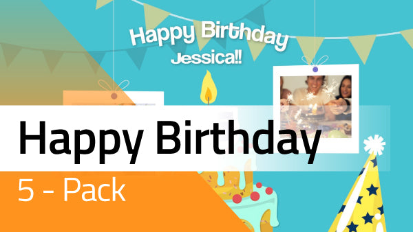 5 Pack: Happy Birthday